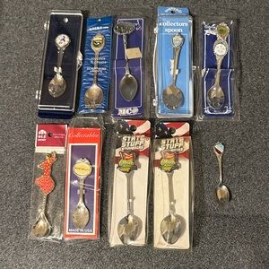 Assorted Collectible Souvenir Spoons